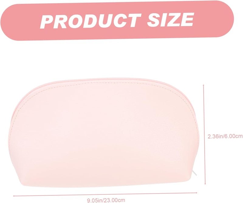Pink Travel Beauty Bag Hanging Toiletry Pouch For Women Makeup Storage 23x6cm - Image 2